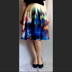 Colorful a-line skirt